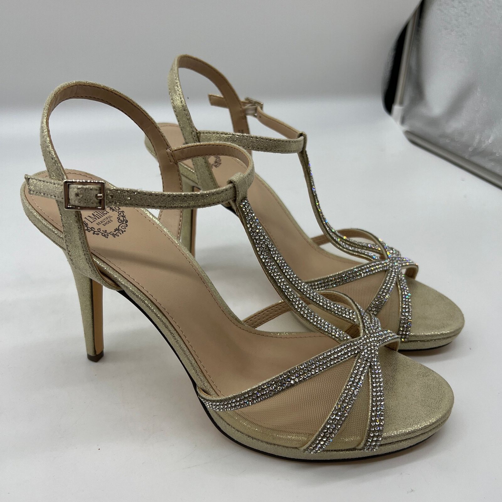 Other I.Miller Womens Ramona Heeled Sandals Gold Size 10M Size US 10 / IT 40 - 4 Thumbnail