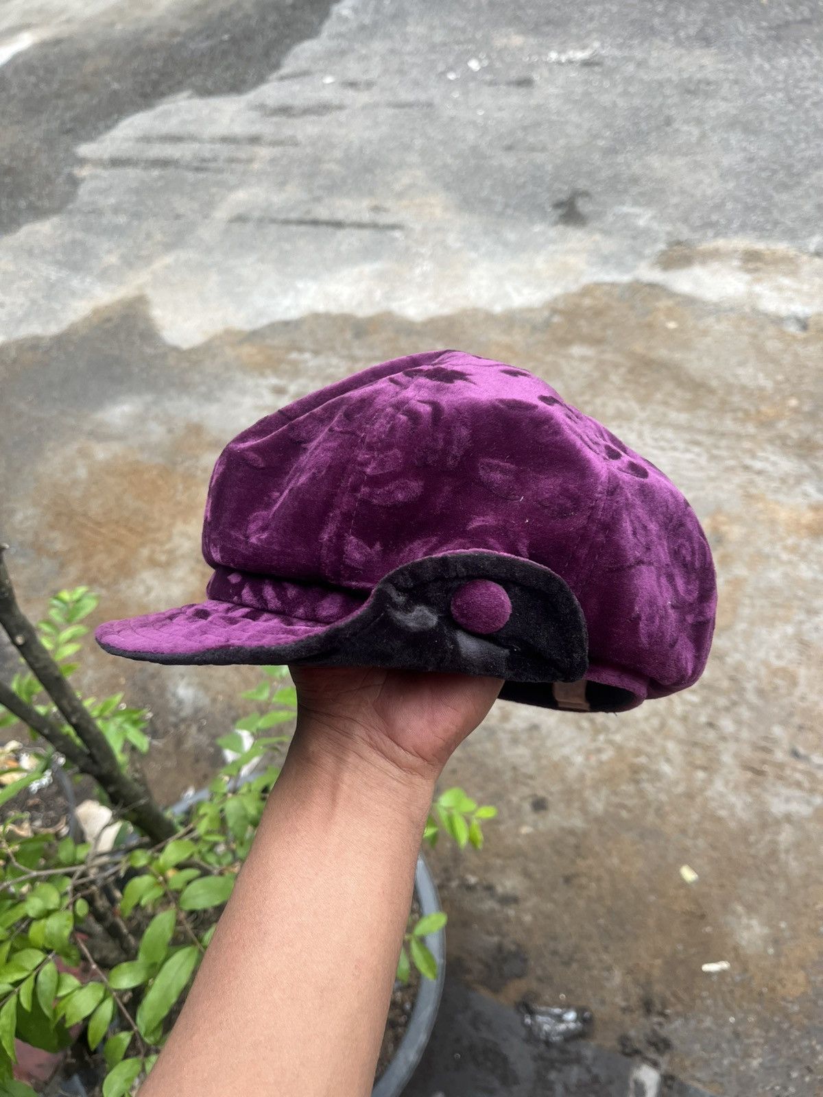 Beauty Beast Japanese Cabbie Hat Purple Vintage Size ONE SIZE - 6 Thumbnail