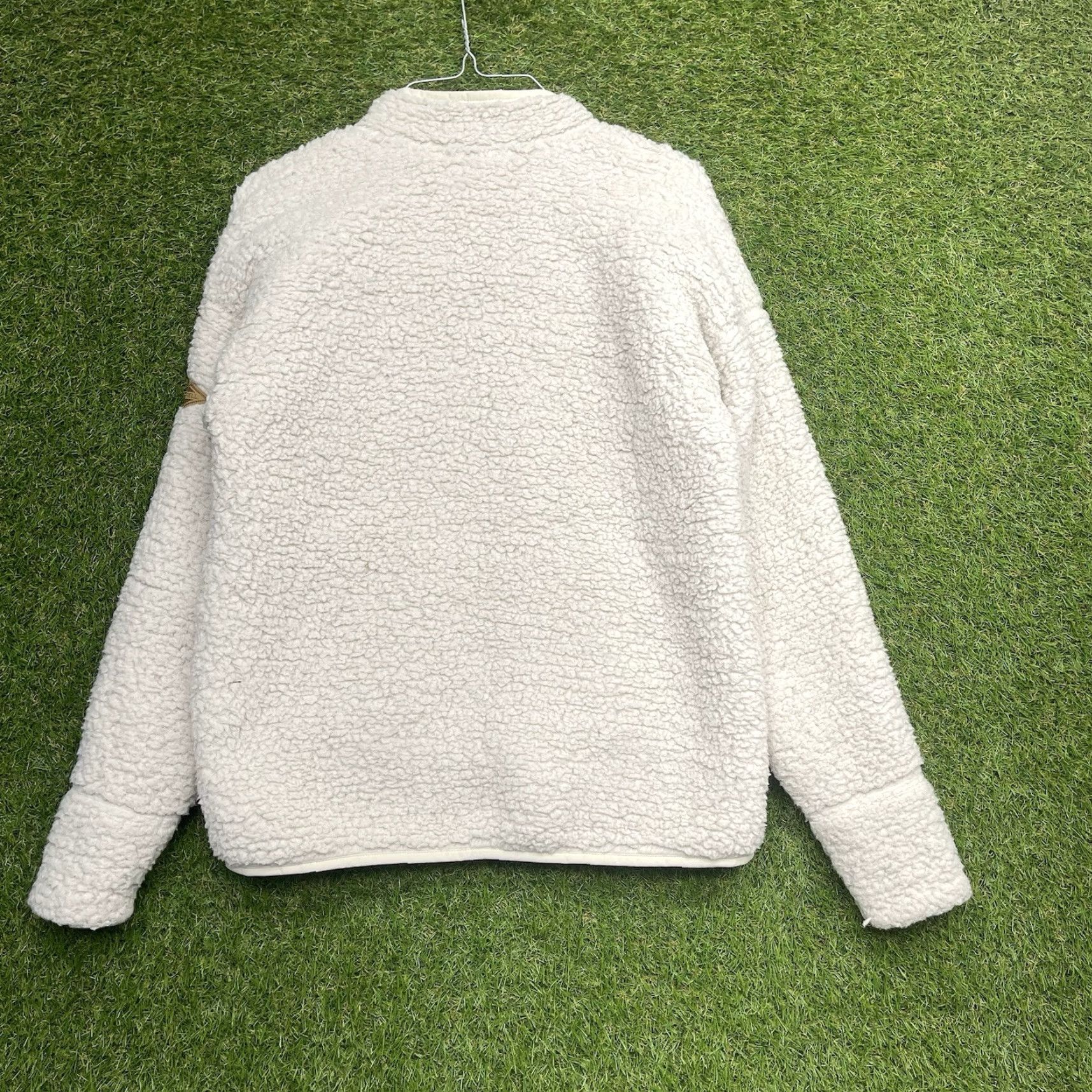 Merrell Merrell Jacket Unisex XS Full Zip Tan/Cream 90s Casual Outdoor Sherpa Coat Size XS / US 0-2 / IT 36-38 - 2 Thumbnail