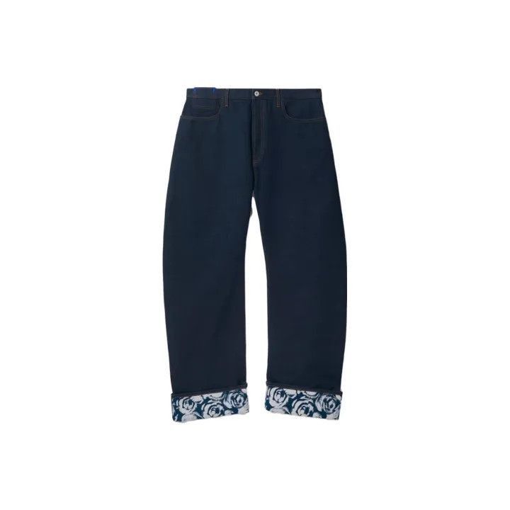 Burberry Burberry Burberry Rose Print Straight Leg Denim Pants-2507 Size US 28 / EU 44 - 1 Thumbnail