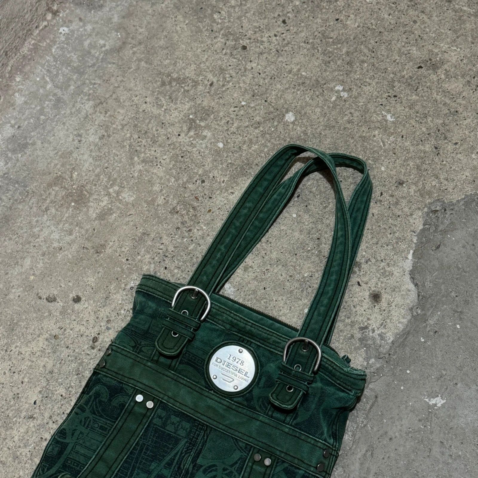 Diesel Vintage diesel metal logo tote bag Size ONE SIZE - 4 Thumbnail