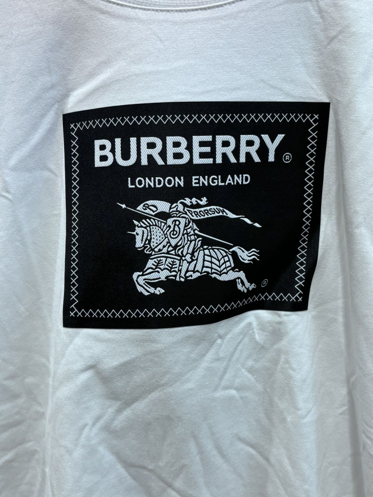 Burberry Burberry London, England White Tee Size US M / EU 48-50 / 2 - 2 Thumbnail