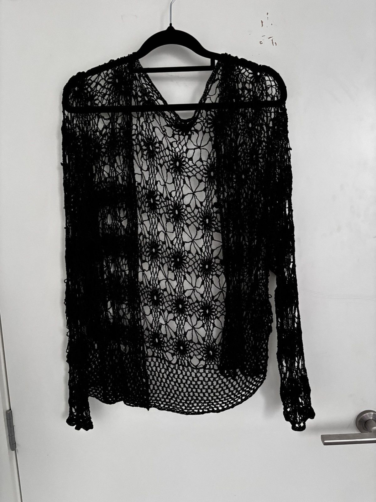 Vintage Avant garde - Cutout black gothic coverup Size S / US 4 / IT 40 - 2 Thumbnail