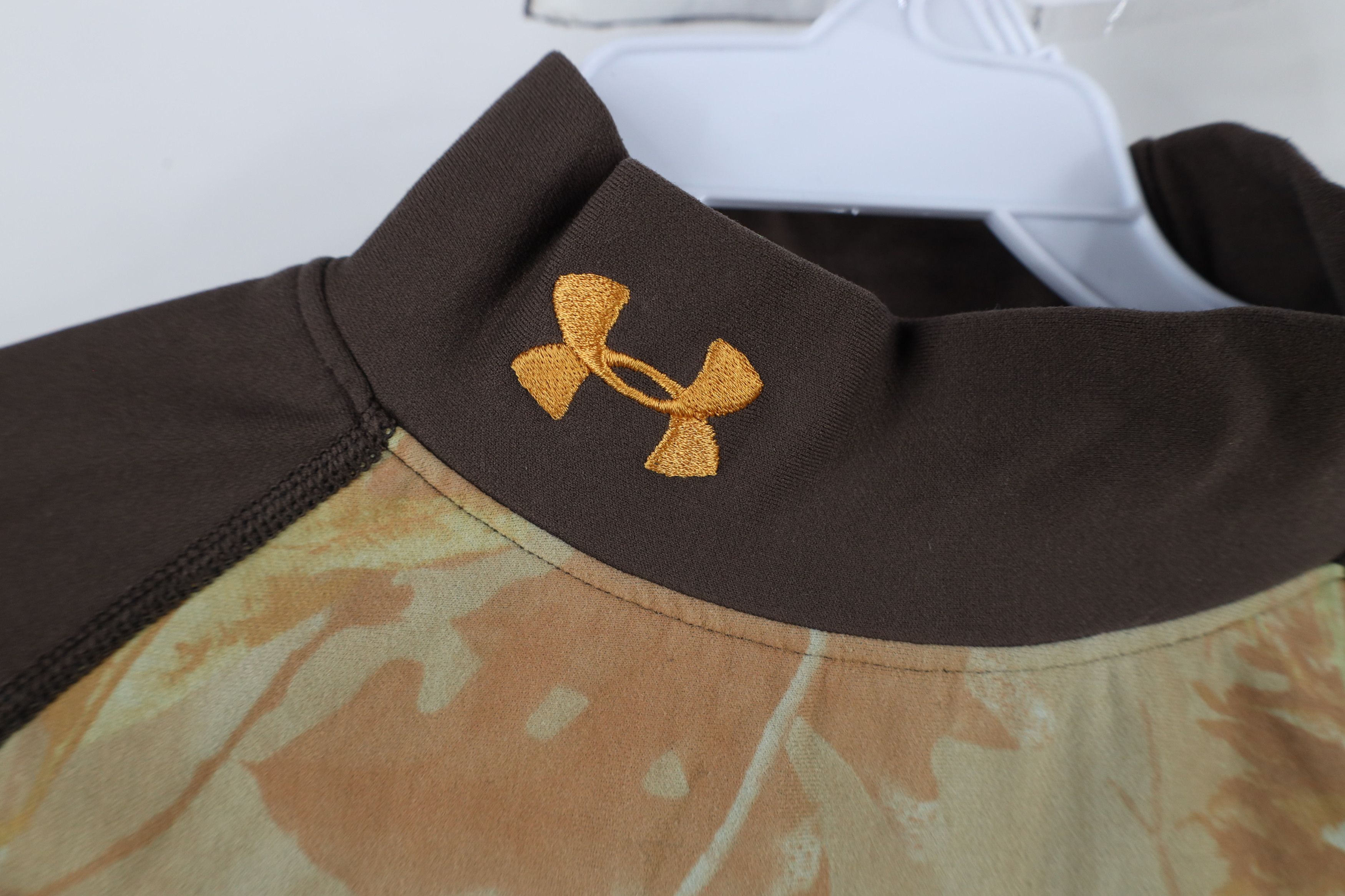 Under Armour × Vintage Vintage Under Armour Tactical Camouflage Mock Neck Shirt Size US L / EU 52-54 / 3 - 4 Thumbnail