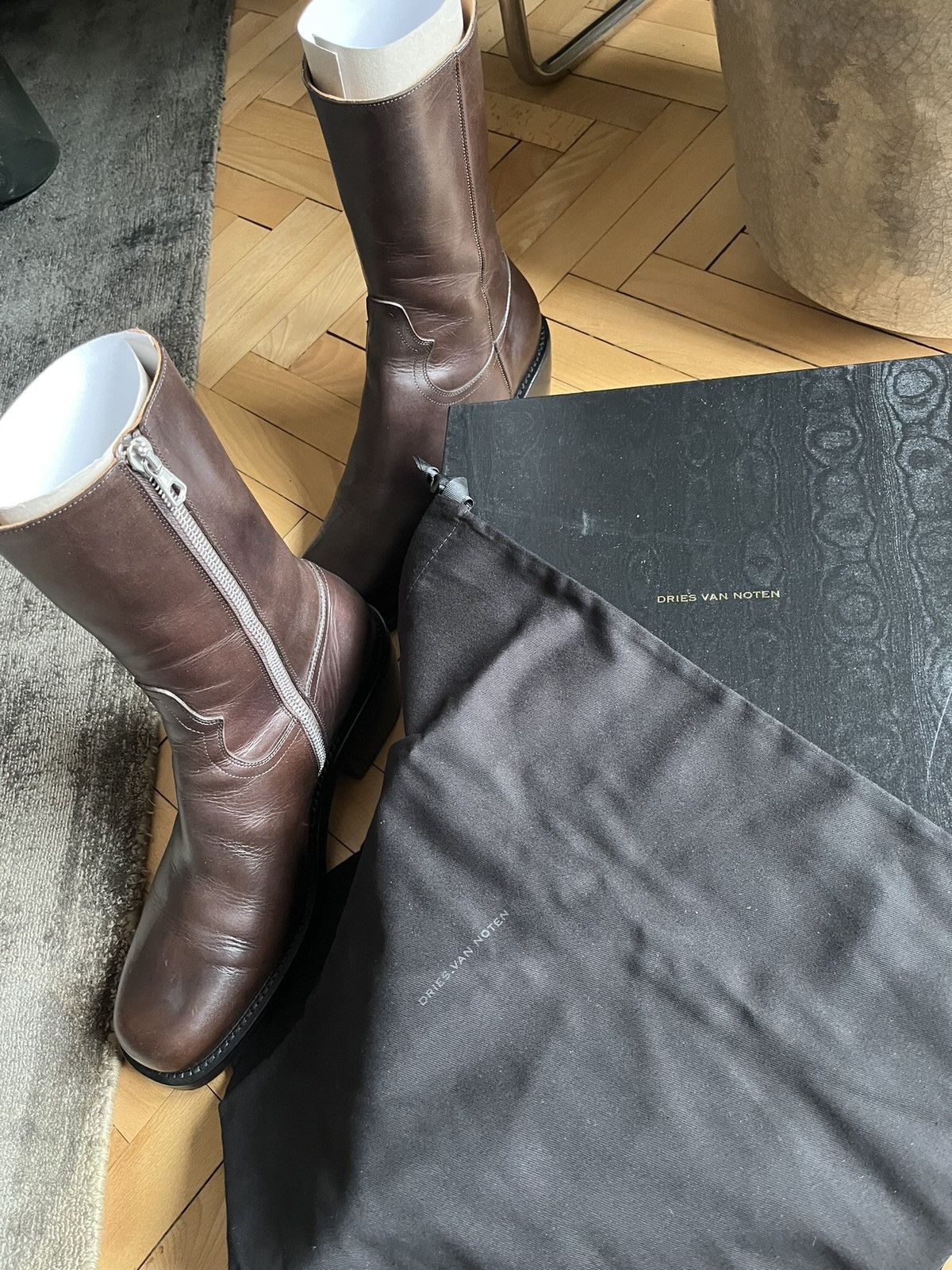 Dries Van Noten Dries van Noten Calf High Boots Size US 12 / EU 45 - 4 Thumbnail