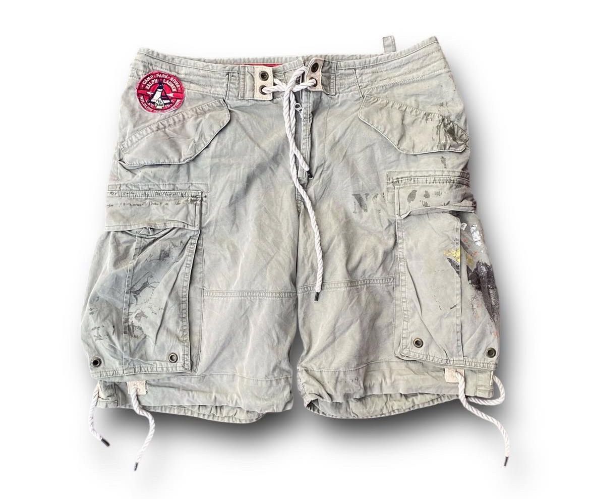 Polo Ralph Lauren 2000s Polo Ralph Lauren Splatter Camp Cargo Short Pants Size US 32 / EU 48 - 1 Thumbnail