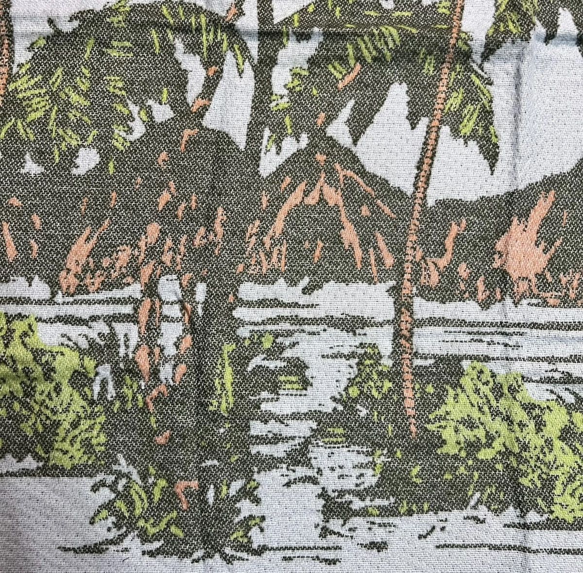 Stussy UNBRANDED Stussy‑Style Sky & Island Resort Jacquard Blanket Size ONE SIZE - 3 Thumbnail