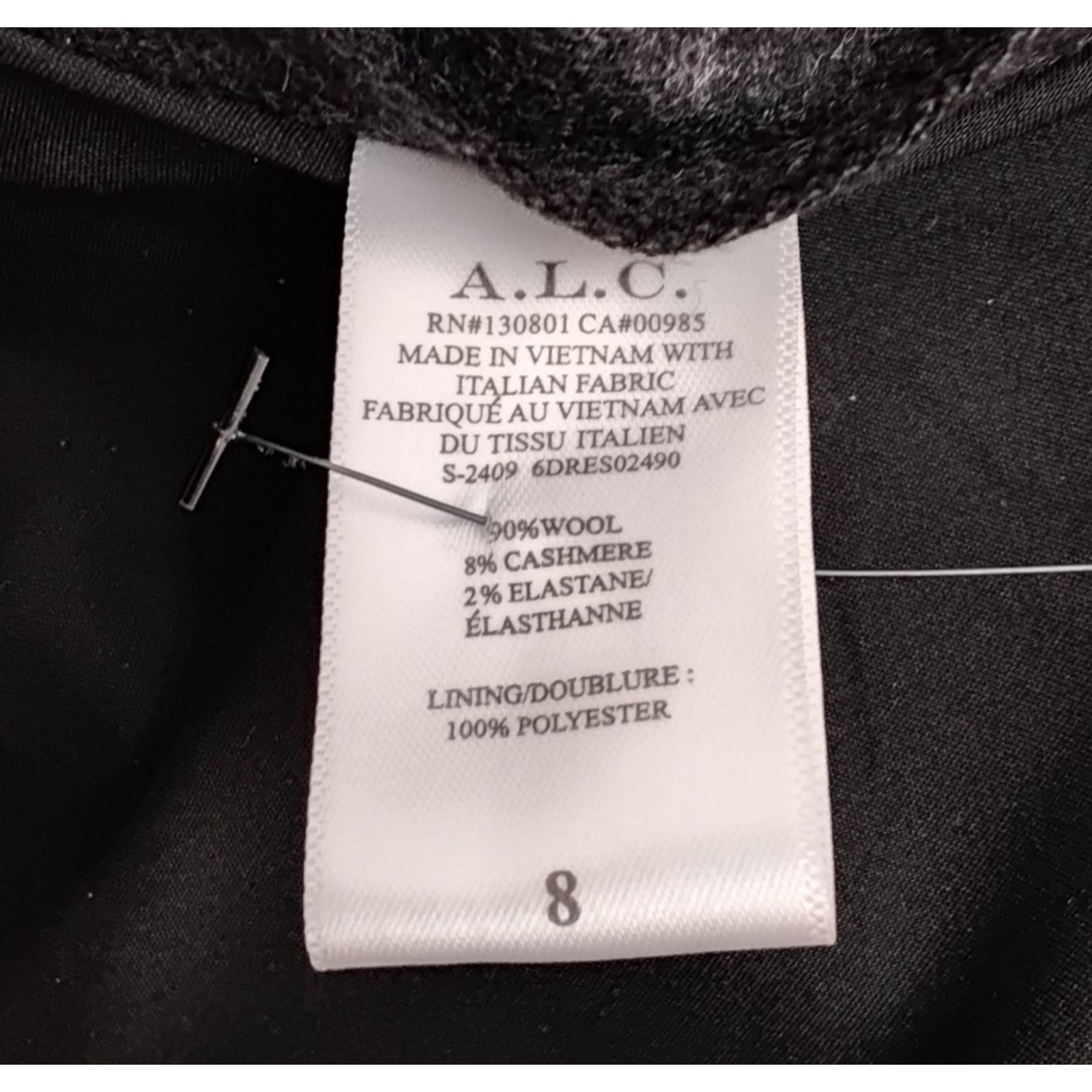 A.L.C. A.L.C. Wool Blend Cocktail Dress Women's 8 Gray NWT Size M / US 6-8 / IT 42-44 - 9 Thumbnail