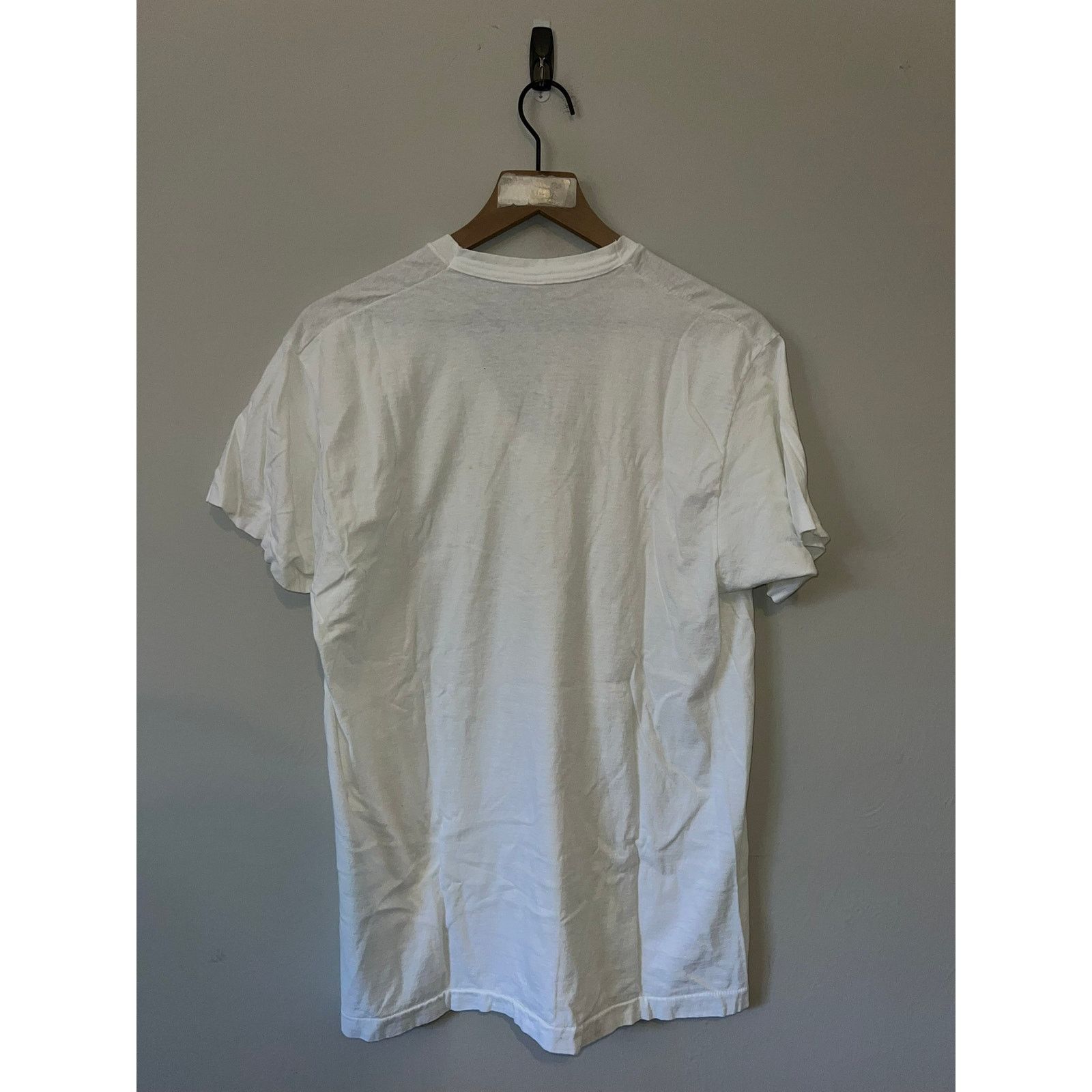 Fruit Of The Loom 1980s Fruit Of The Loom V Neck V-Neck White Blank Shirt L Size US L / EU 52-54 / 3 - 6 Thumbnail