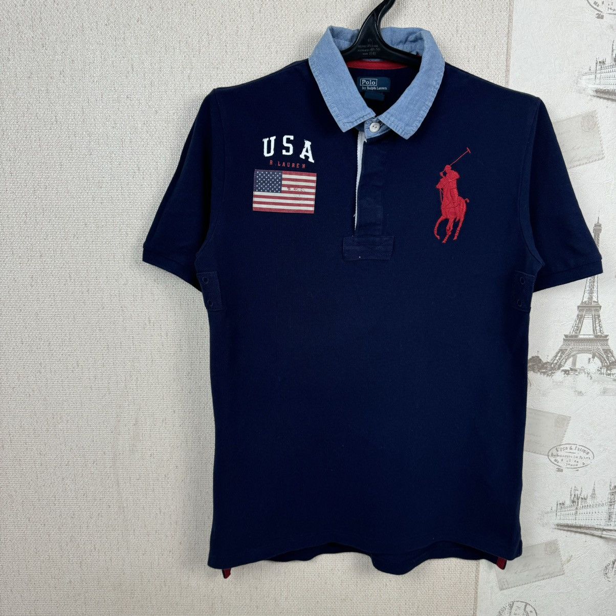 Polo Ralph Lauren Vintage Ralph Lauren T shirt Polo USA Blue Sz S Chief Kieff Size US S / EU 44-46 / 1 - 4 Thumbnail