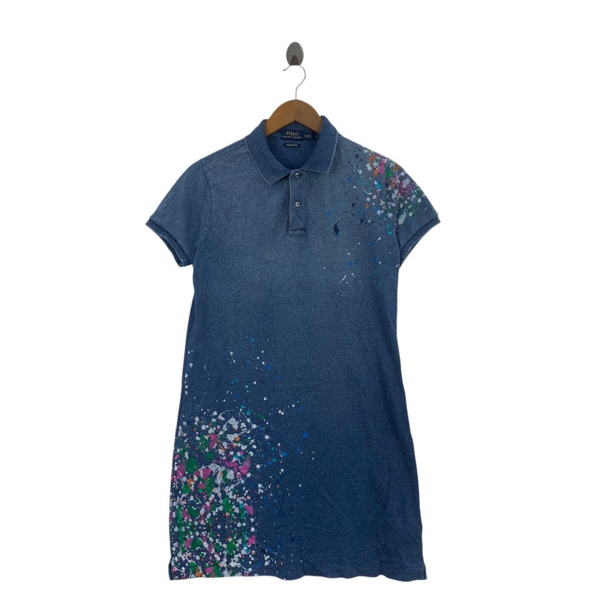 Polo Ralph Lauren POLO RALPH LAUREN The Mesh Mini Distress Design Tee Shirt Size S / US 4 / IT 40 - 1 Thumbnail
