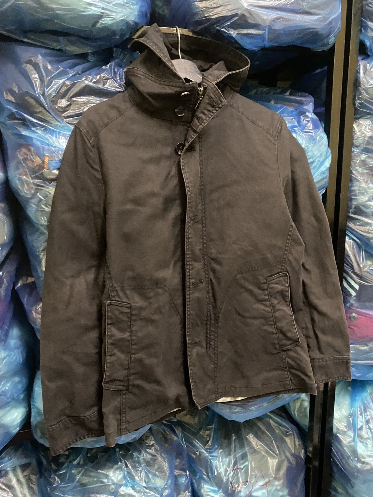 United Arrows United Arrows Rhythm of Life Black Cotton Blend Field Jacket Size US S / EU 44-46 / 1 - 3 Thumbnail