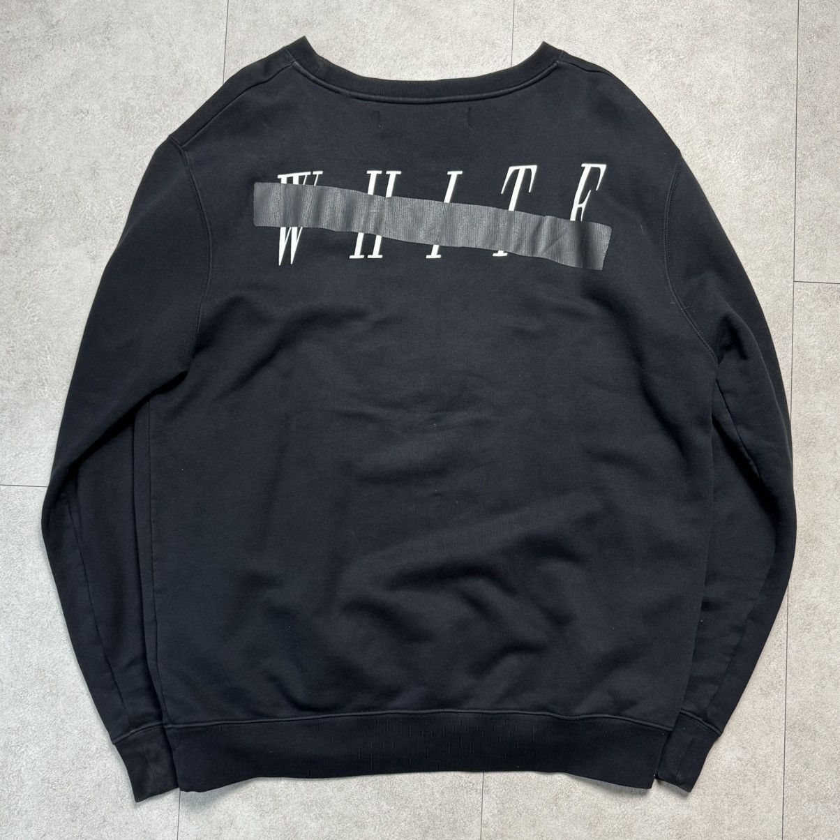 Off-White Off-White Mirror Skeleton Black Crewneck Size US M / EU 48-50 / 2 - 2 Thumbnail