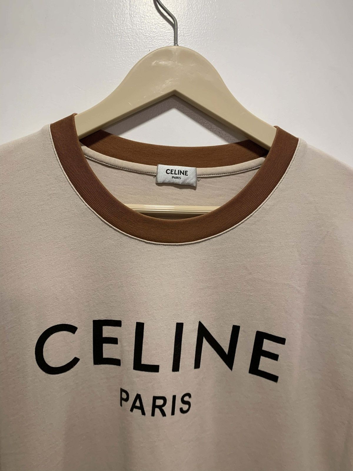 Celine Celine Paris Logo Long Sleeve Shirt Size US L / EU 52-54 / 3 - 3 Thumbnail