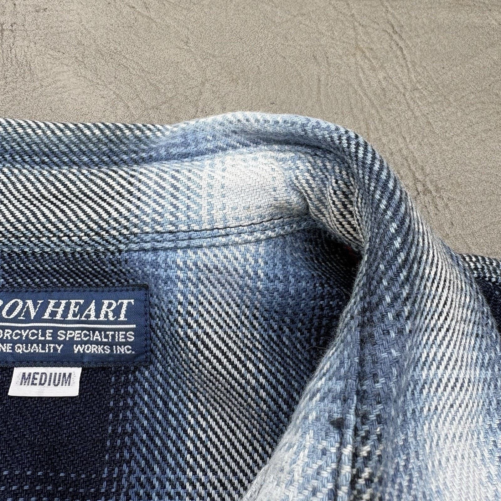Iron Heart Iron Heart IHSH-316-IND 9oz Selvedge Ombre Western Shirt M Size US M / EU 48-50 / 2 - 6 Thumbnail