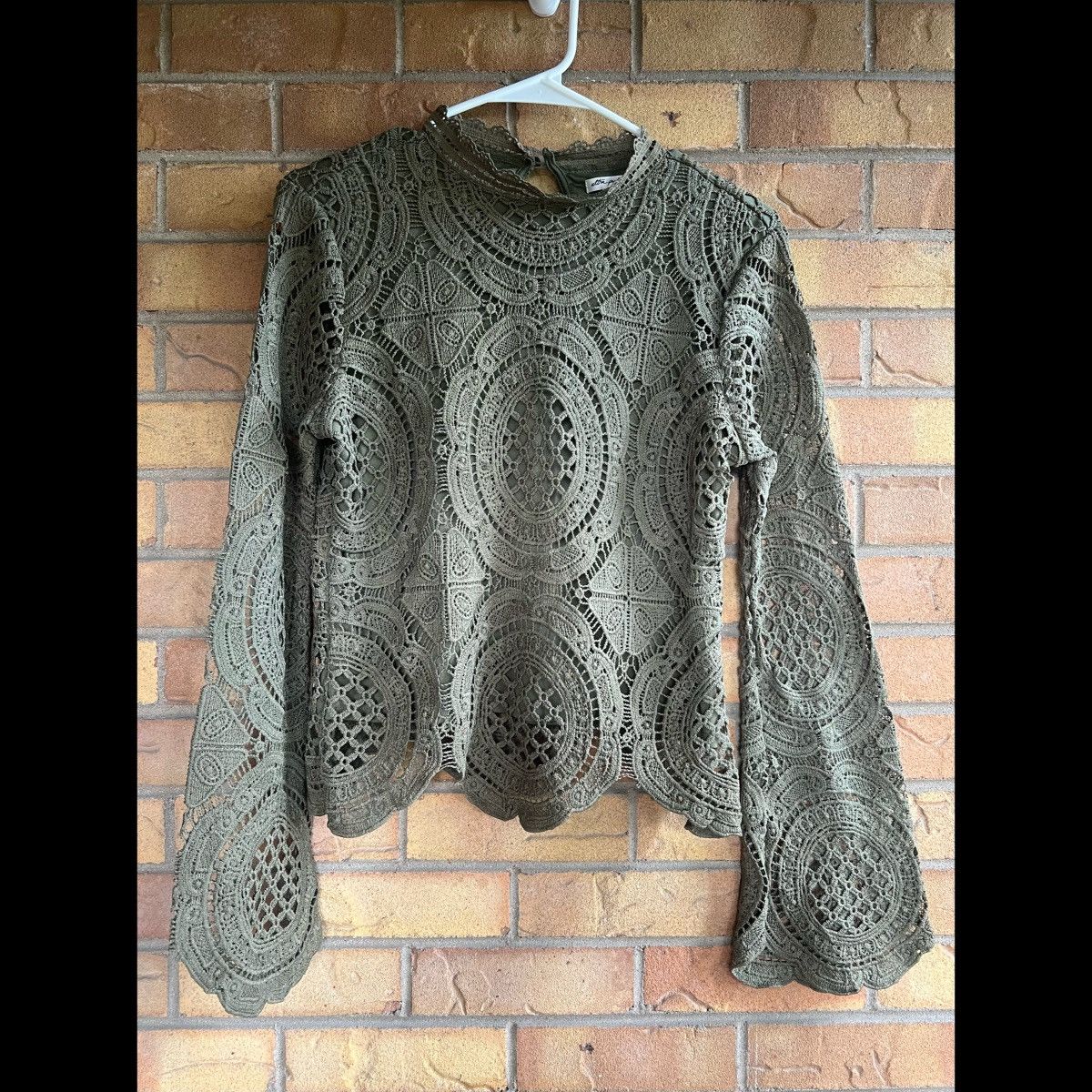 Other Green lace boho long sleeve Size S / US 4 / IT 40 - 1 Thumbnail