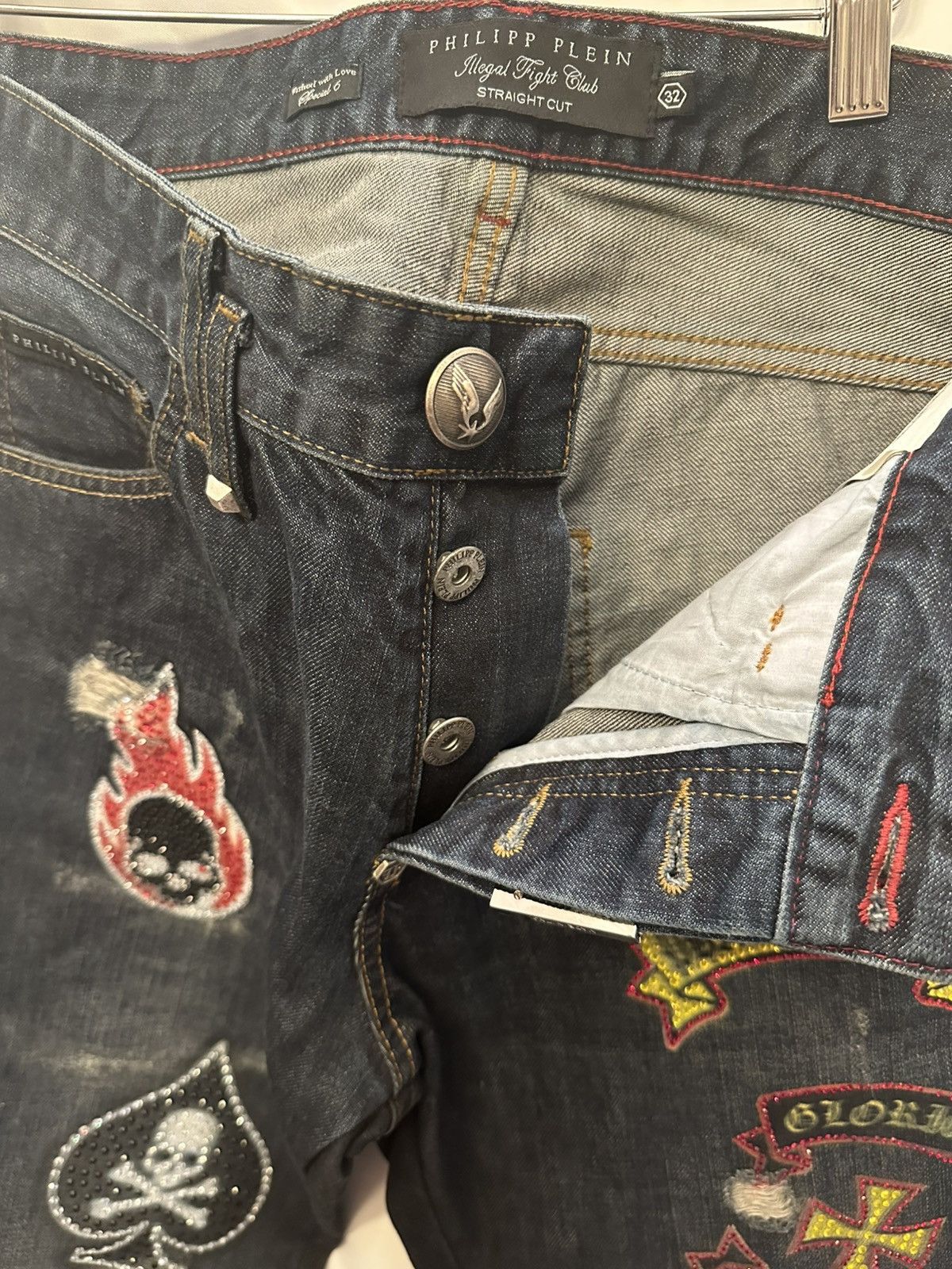 Philipp Plein Philipp Plein Patchwork Denim SICK Size US 32 / EU 48 - 11 Thumbnail