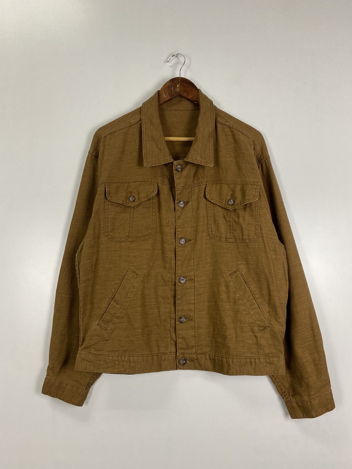 Japanese Brand × Vintage Vintage Linen Jacket Size US XL / EU 56 / 4 - 2 Thumbnail