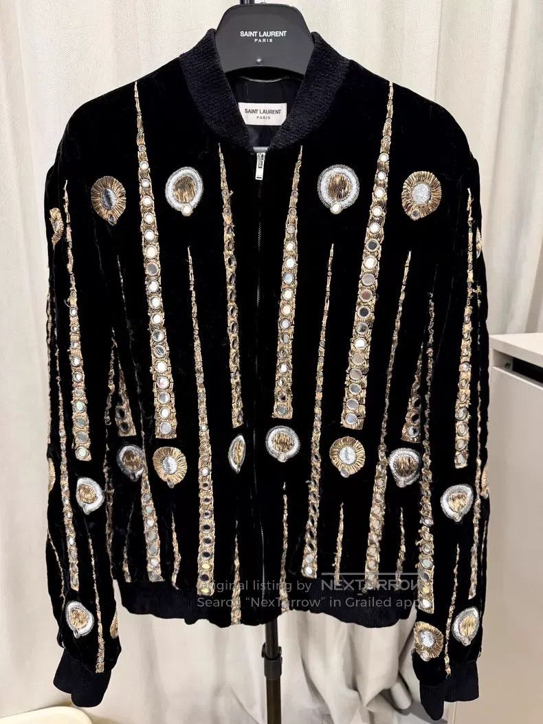 Saint Laurent Paris Saint Laurent Paris Marrakesh Jukebox Velvet Jacket Size US M / EU 48-50 / 2 - 1 Thumbnail