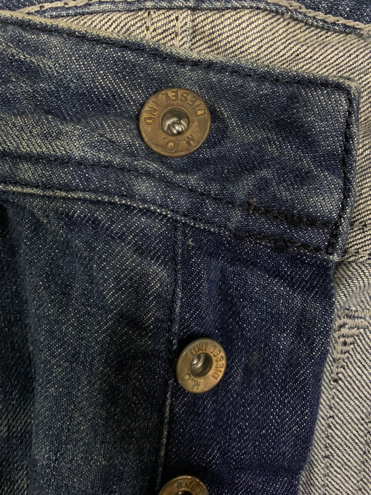 Diesel Vintage Diesel Industry Safado Mud Wash Button Fly Jeans Size US 31 - 5 Thumbnail