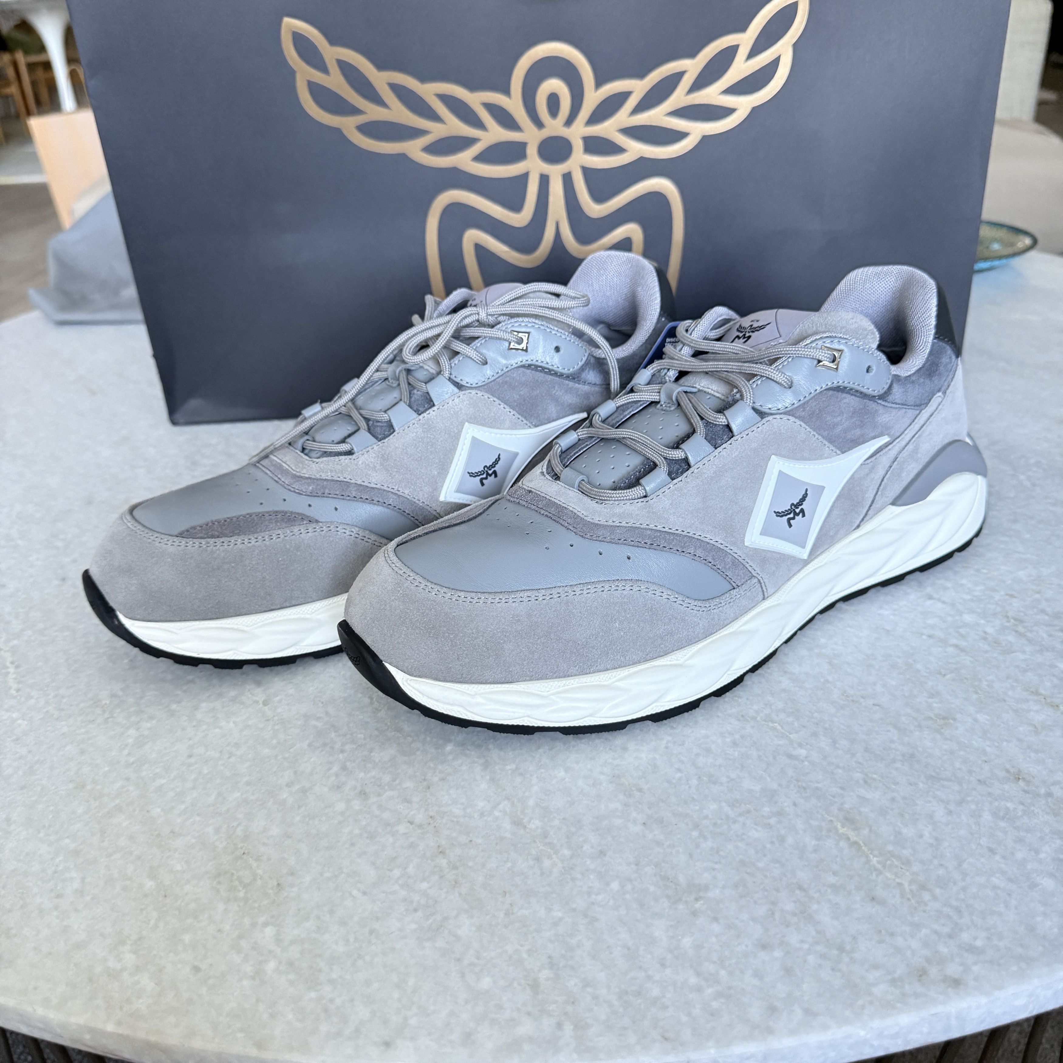 MCM MCM Skywander Low Top Sneakers Men's Ice Gray, Sz 44 Size US 11 / EU 44 - 2 Thumbnail
