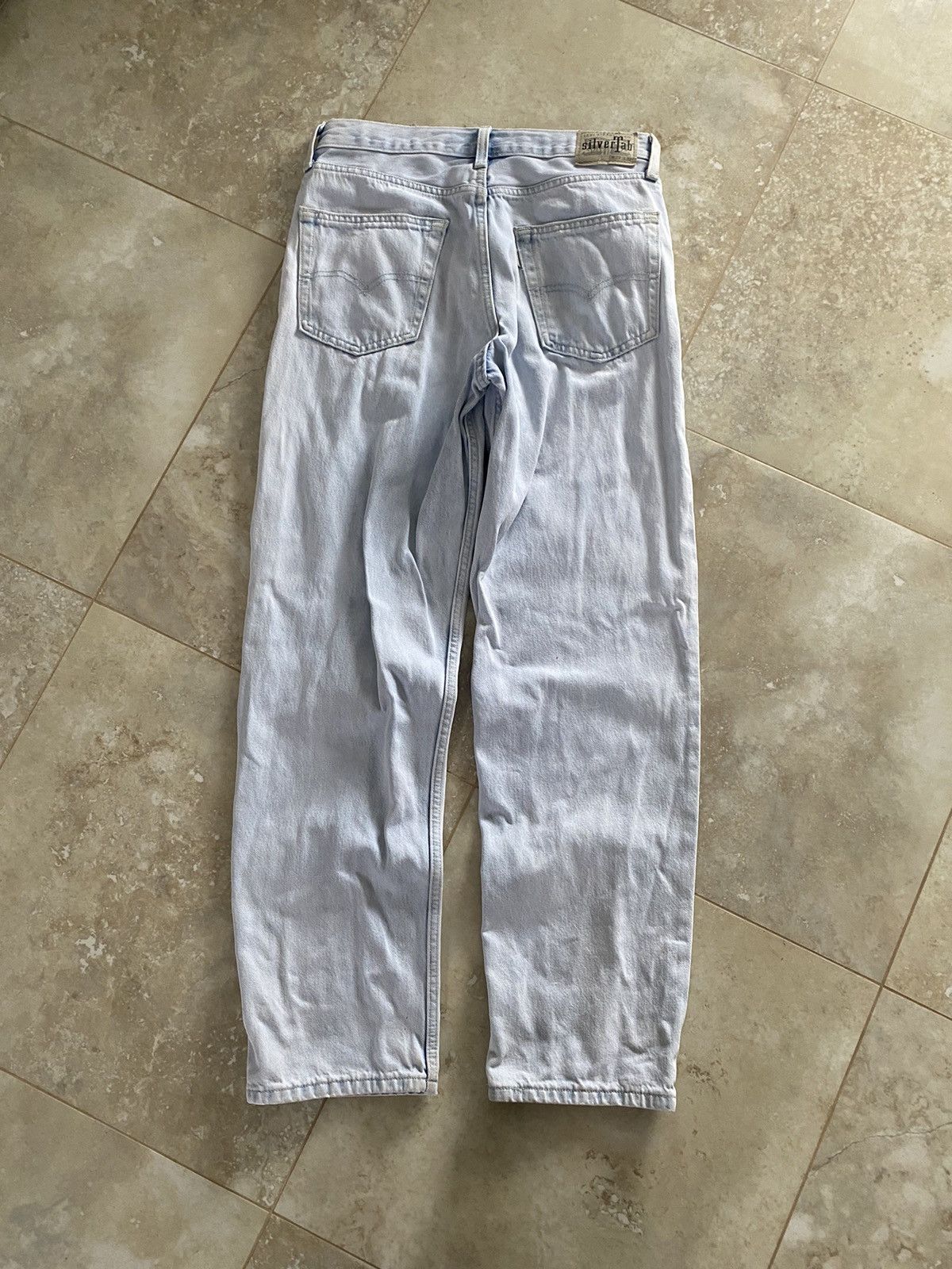 Levi's Vintage Levis SilverTab Baggy Loose Fit Jeans Blue Jeans Y2K Size US 29 - 7 Thumbnail
