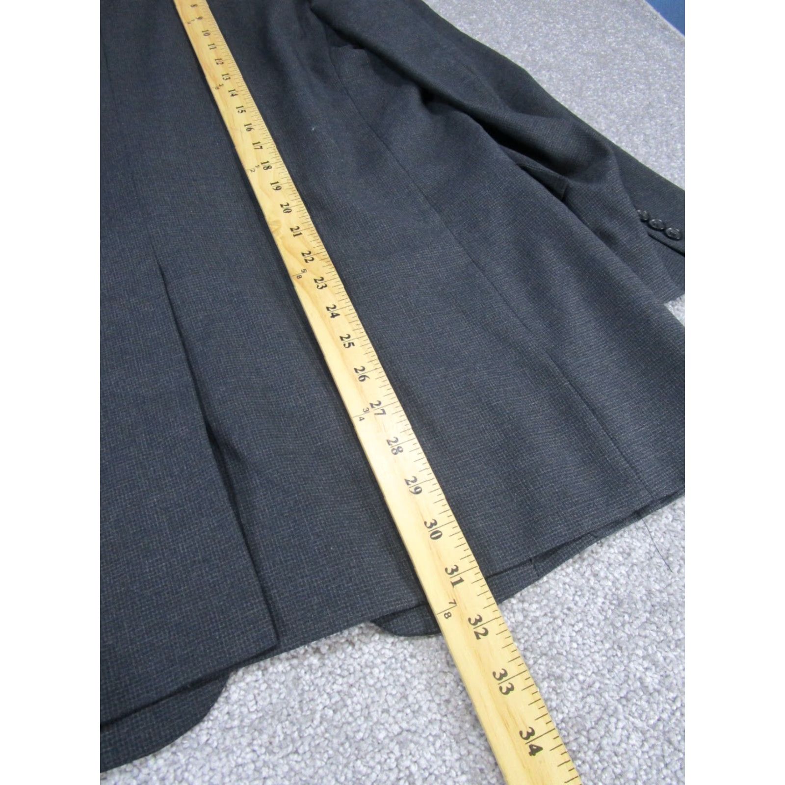 Brooks Brothers Brooks Brothers Blazer Mens 44 Gray Wool Two-Button Single-Breasted Jacket Coat Regular Length 2 Piece Office Size 44R - 6 Thumbnail