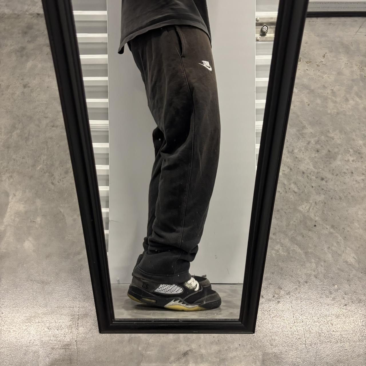 Nike × Vintage Crazy Vintage Y2K/2000s Faded Black Nike Streetwear Essential Sweatpants! Size US 30 / EU 46 - 2 Thumbnail