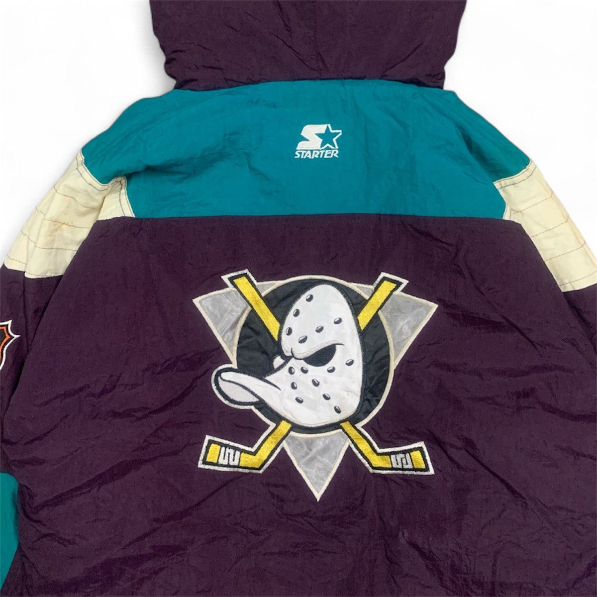 Starter Vtg 90's Mighty Ducks of Anaheim NHL Starter Jacket Size US L / EU 52-54 / 3 - 7 Thumbnail