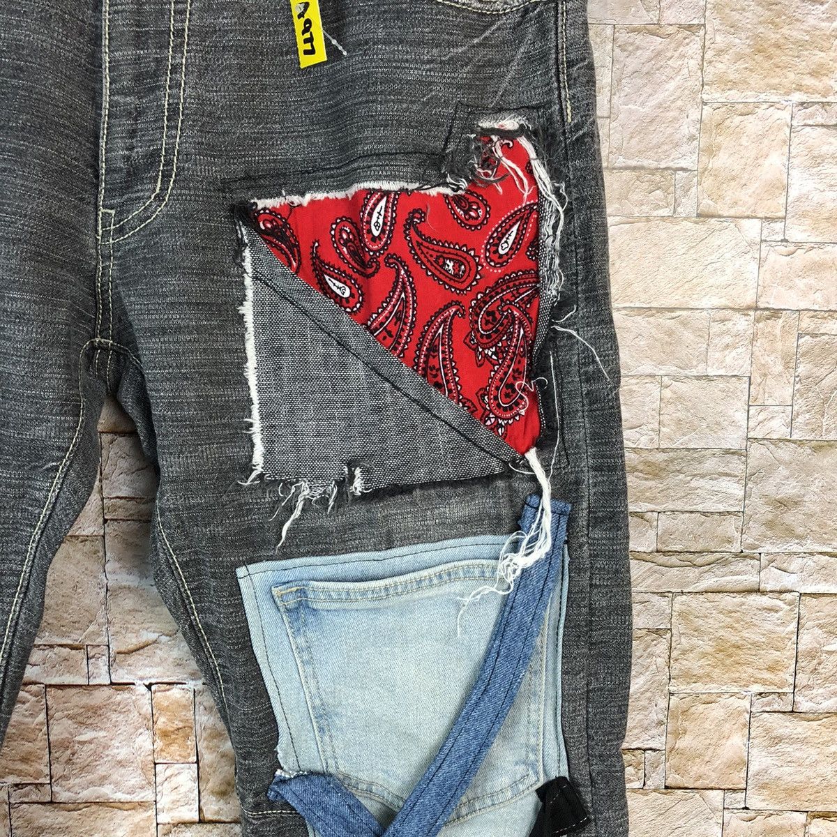 Japanese Brand D Bee Bell Custom Black multipocket Casual Pants #A977 Size US 33 - 10 Thumbnail