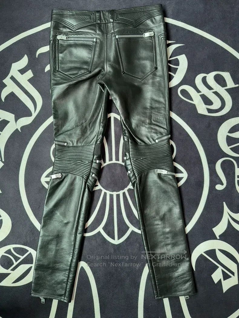 Saint Laurent Paris Saint Laurent Paris Black Samurai Multi-Zip Moto Leather P Size US 30 / EU 46 - 2 Thumbnail