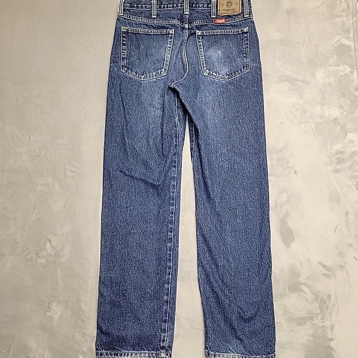 Wrangler VTG Wrangler Jeans Men 34x32 Whiskered Faded Cowboy Western USA Denim Cotton 5-Pocket Design Medium Blue Mens Size US 34 / EU 50 - 5 Thumbnail