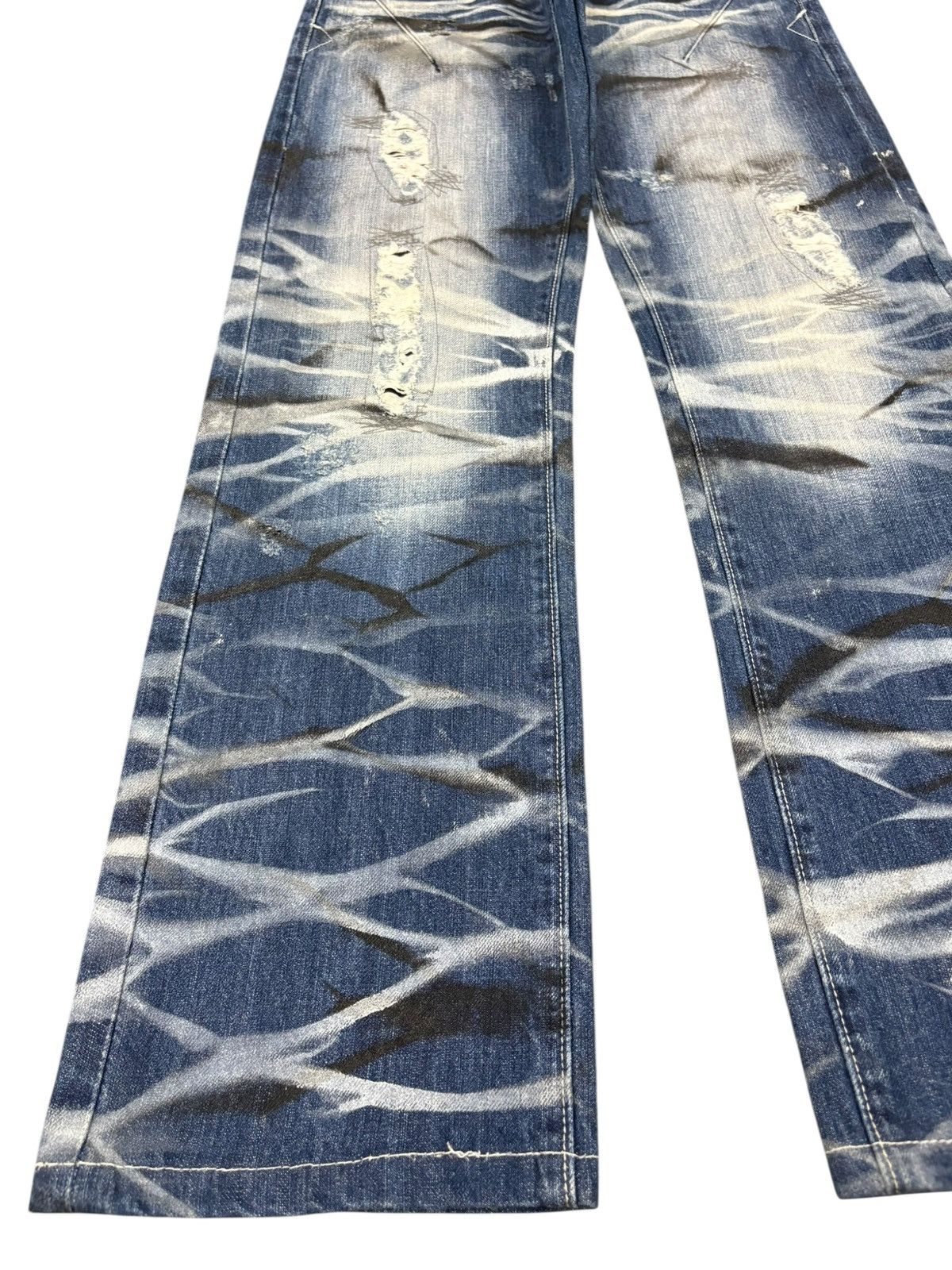 Japanese Brand Vintage Japanese Brand Paint Distress Jeans Like Numbernine Size US 28 / EU 44 - 6 Thumbnail