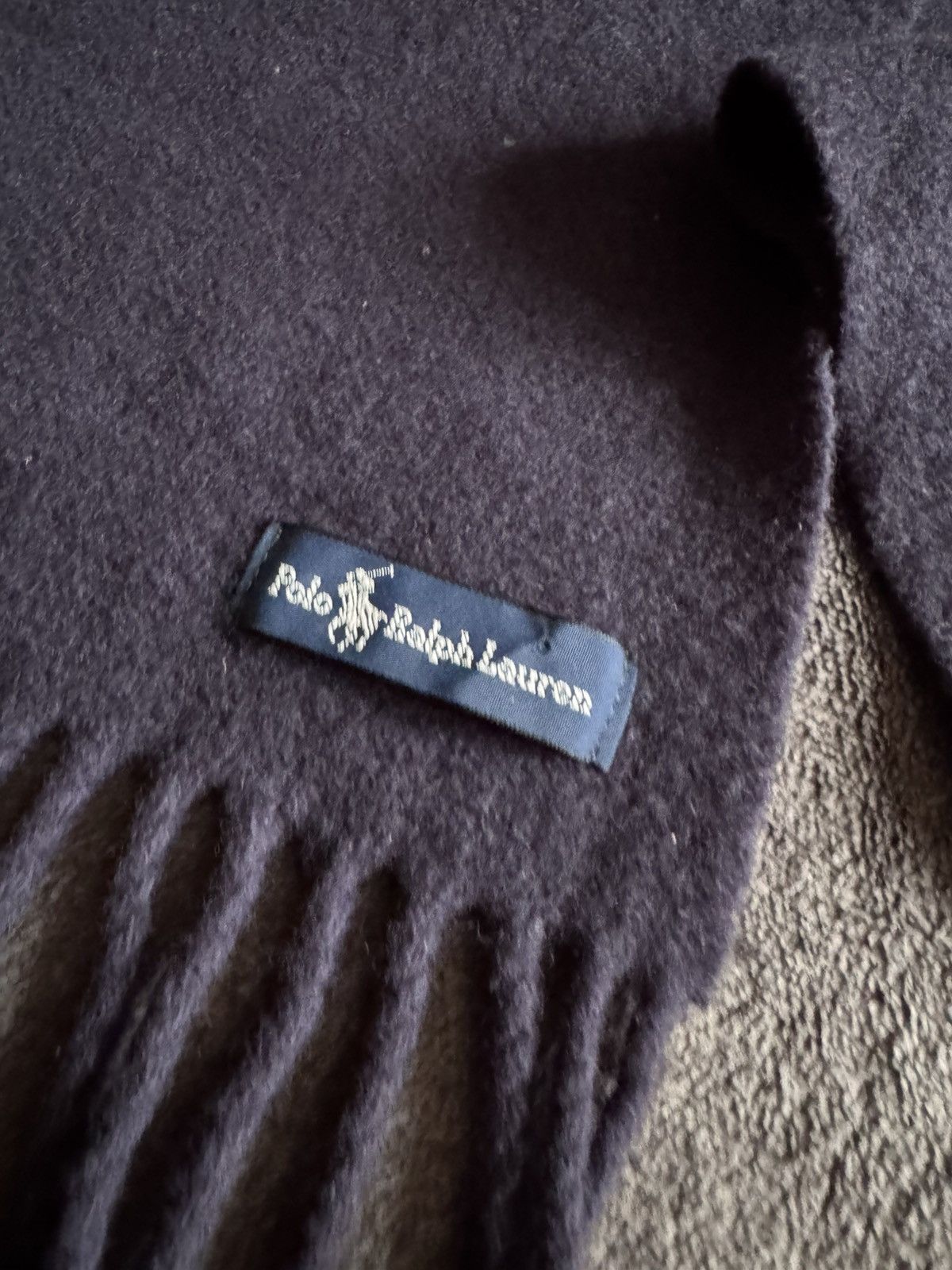 Polo Ralph Lauren × Vintage Polo Ralph Lauren cashmere scarf logo vintage Size ONE SIZE - 6 Thumbnail