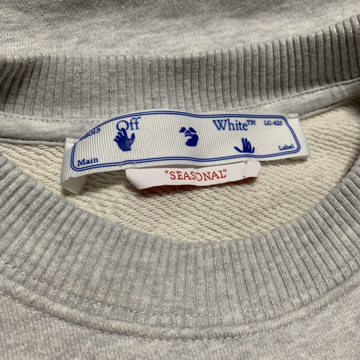 Off-White Off White Medium Wizard Cartoon Graffiti Grey Sweatshirt Size US M / EU 48-50 / 2 - 6 Thumbnail