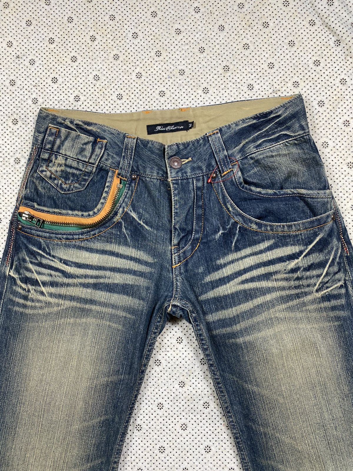 Hysteric Glamour × PPFM × Roots Extremely Patina Look Denim ByRoot Three Style Size US 32 / EU 48 - 3 Thumbnail