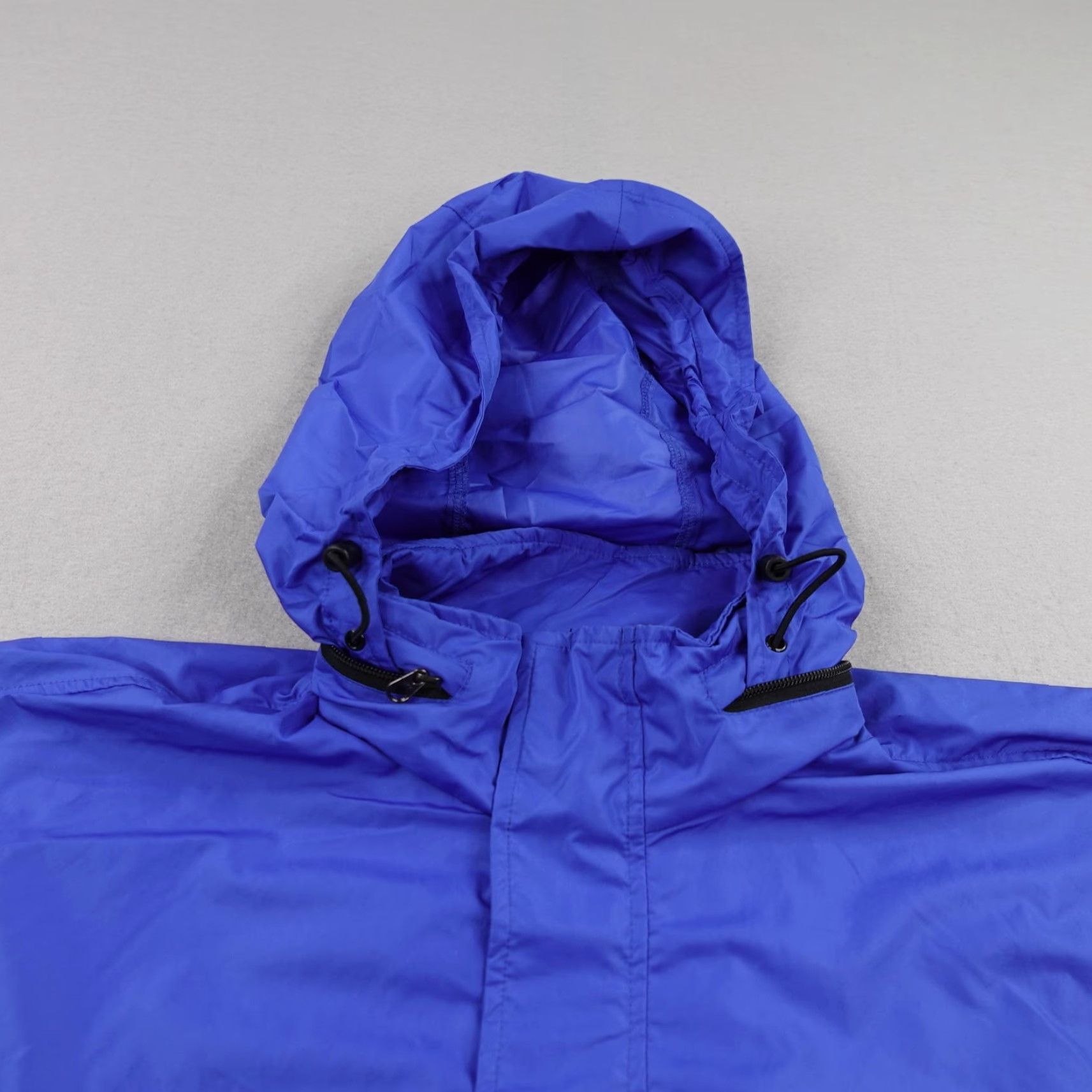 Nike VINTAGE Nike Jacket Mens XL Blue Clima-Fit Windbreaker Hooded Zip Coat 90s Y2K Windproof Lightweight Pockets Long Sleeve Solid Regular Size US XL / EU 56 / 4 - 2 Thumbnail