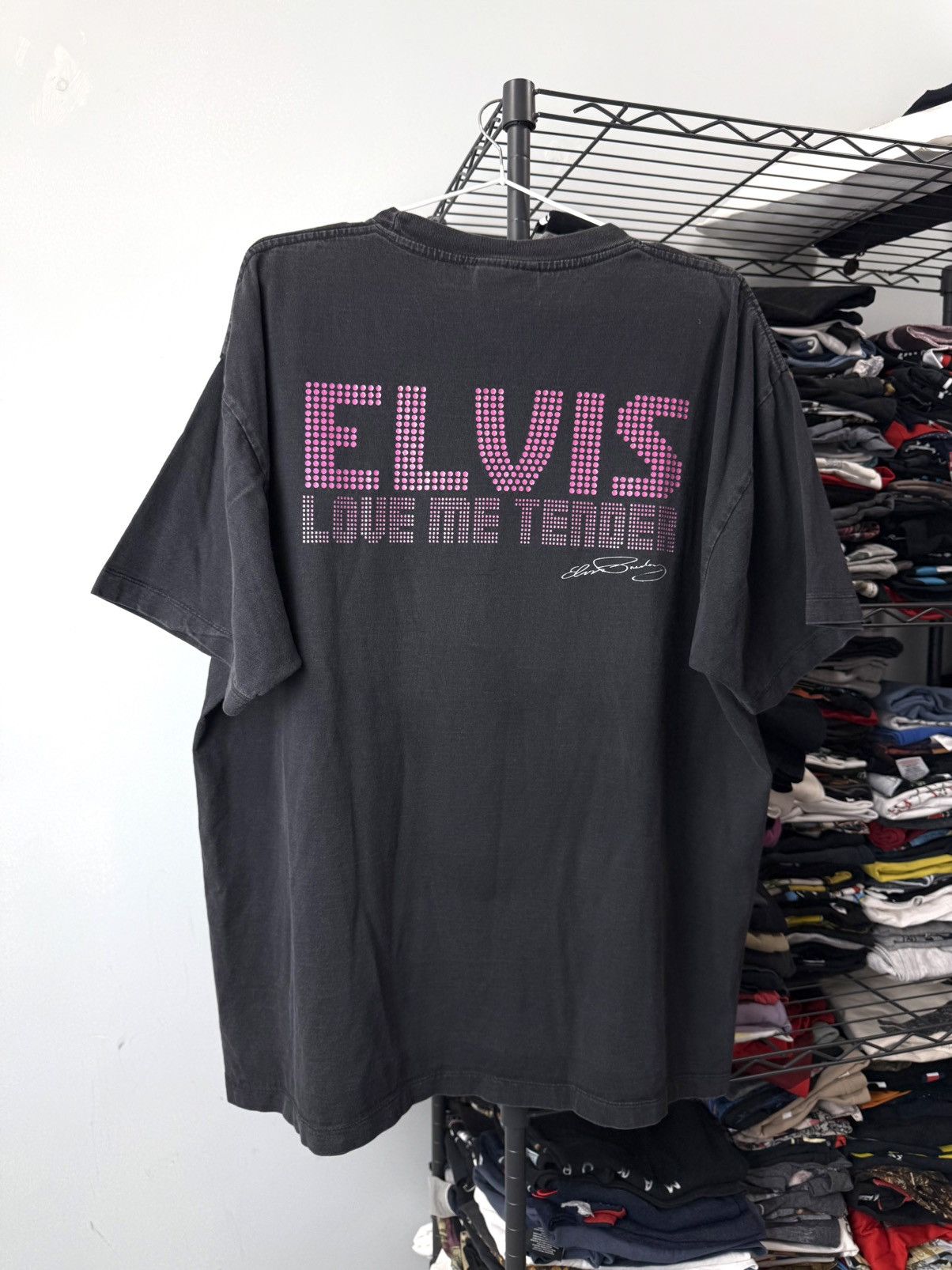 Band Tees Vintage 00s Elvis Presley American Classic Band Rock T Shirt Size US XL / EU 56 / 4 - 2 Thumbnail