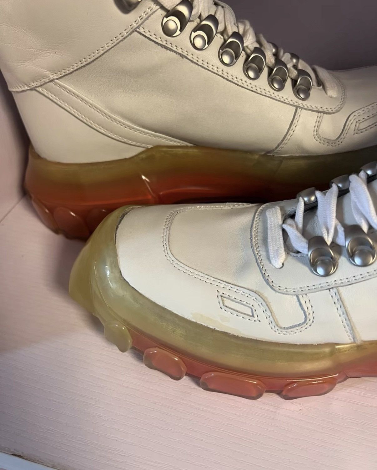Rick Owens Rick Owens Mainline Leather Rainbow Military Boots Size US 8 / EU 41 - 8 Thumbnail