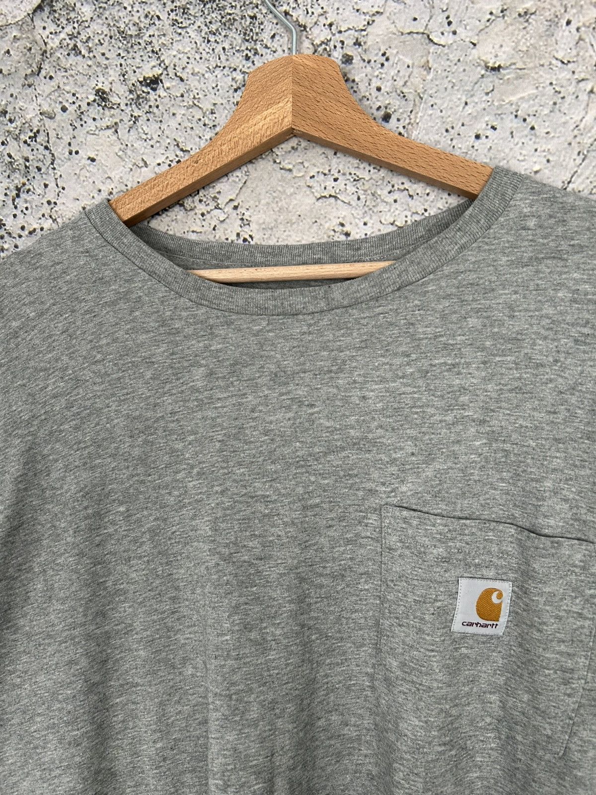 Carhartt Vintage Carhartt Grey Longsleeve Pocket Streetwear Baggy Rap Size US XL / EU 56 / 4 - 3 Thumbnail