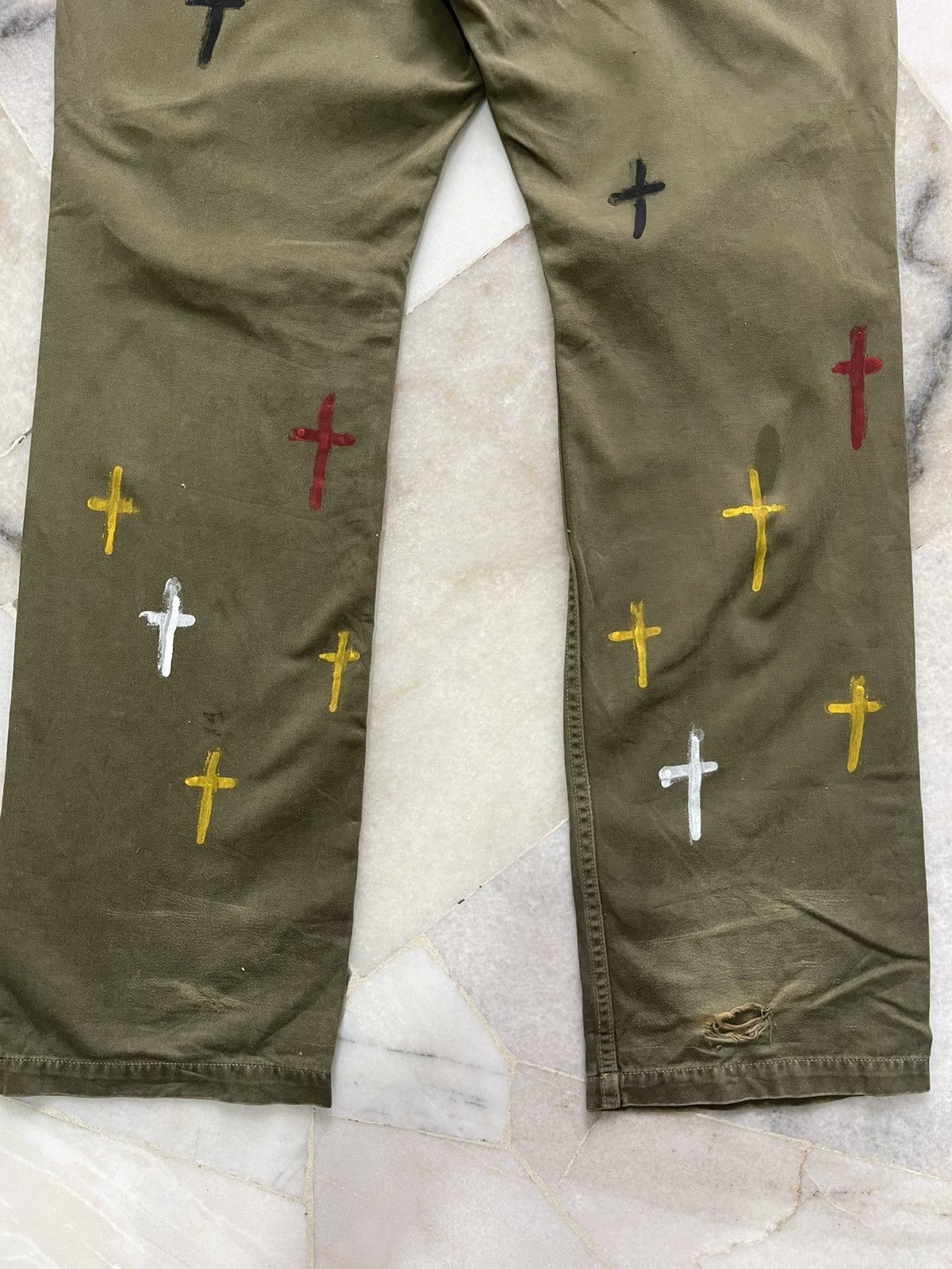 Kapital Kapital Army Green Custom Cross Pants Size US 30 / EU 46 - 9 Thumbnail