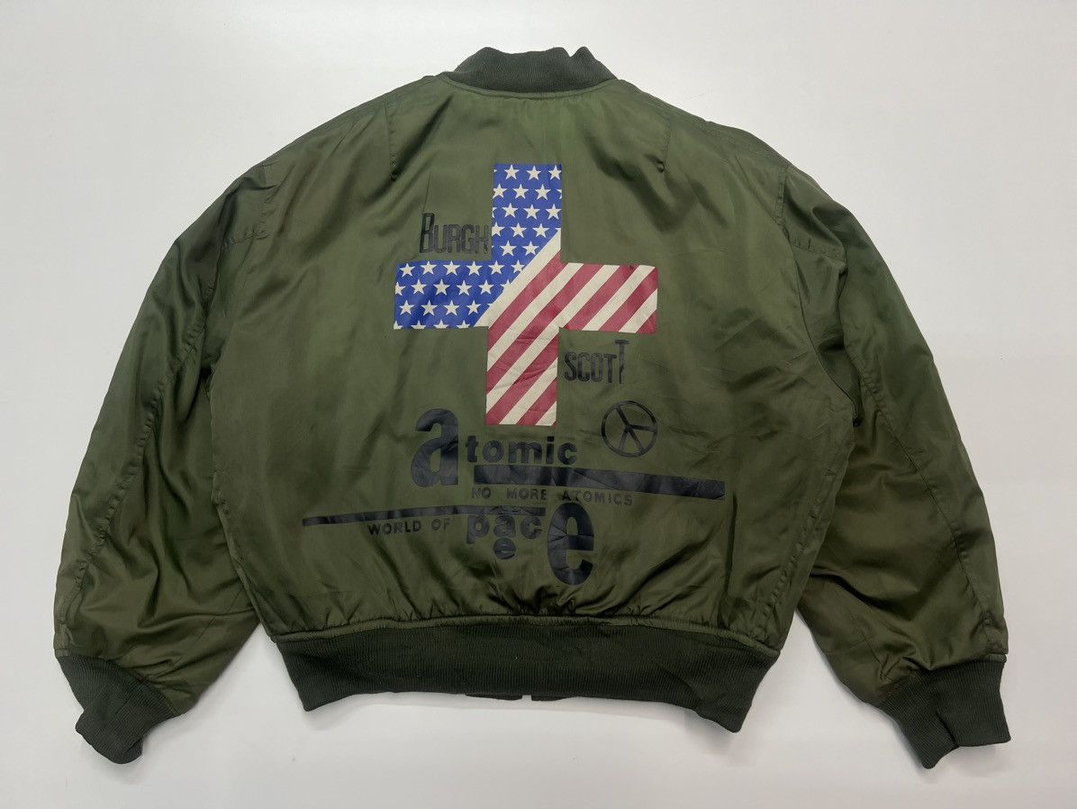 Japanese Brand BURGH SCOTT ATOMIC BOMBER JACKET Size US M / EU 48-50 / 2 - 1 Thumbnail