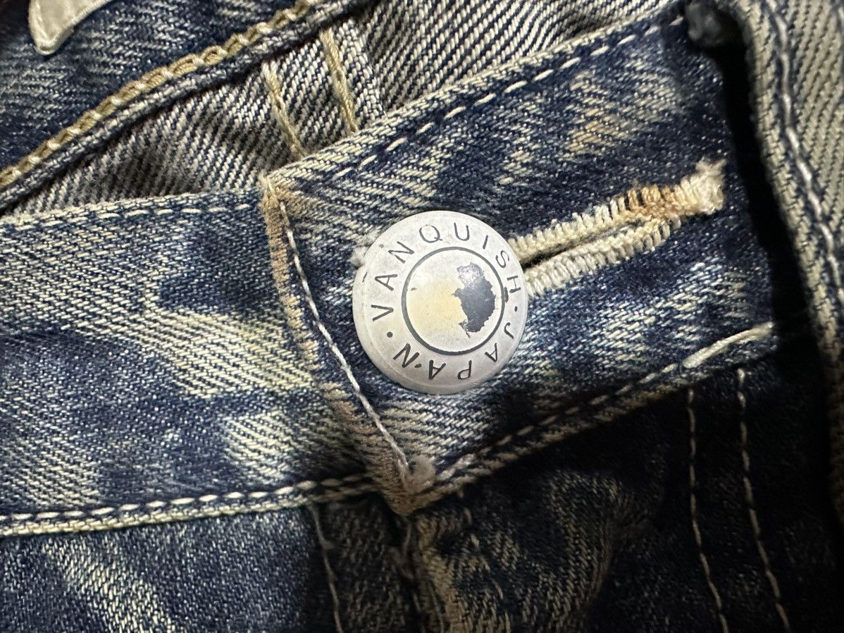 If Six Was Nine × Japanese Brand × Vanquish 🔥Archived Vanquish Mud Wash Flared Denim 2011 Size US 32 / EU 48 - 7 Thumbnail