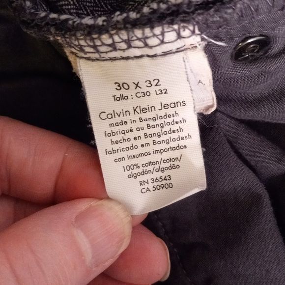Calvin Klein Calvin Klein Jeans W30 L32 Mens Pants Blue Cotton Denim Size US 30 / EU 46 - 6 Thumbnail