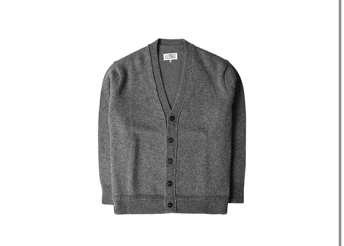 image of Maison Margiela Insert Cardigan 'medium Grey', Men's (Size Large)
