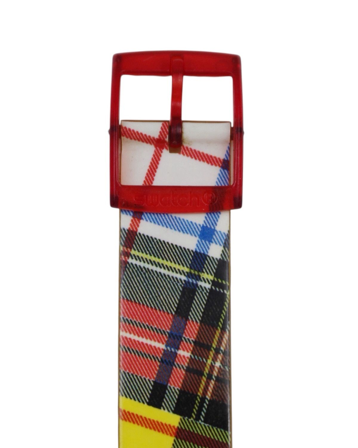 Vintage 1994 SWATCH GB406 “TARTAN” PLAID SWISS MADE WATCH Size ONE SIZE - 4 Thumbnail