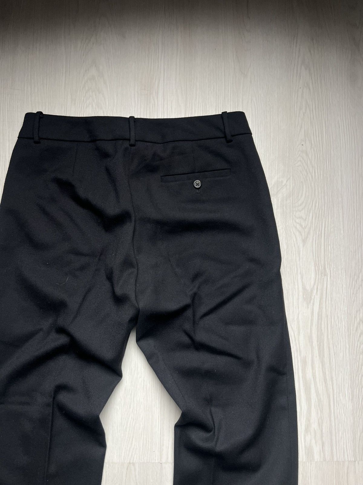 Ralph Lauren Purple Label Ralph Lauren Purple Label Black Wool Trouser Pants Size US 30 / EU 46 - 4 Thumbnail
