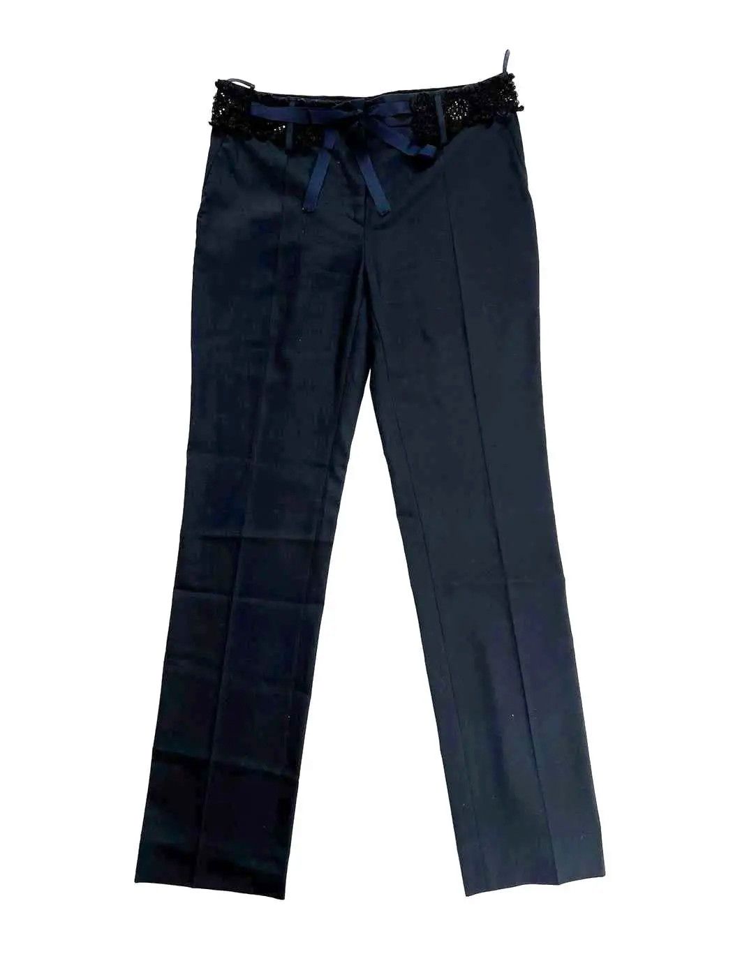 ⚡️QUICK SALE⚡️2000's Prada Pants Trousers Crochet Belt