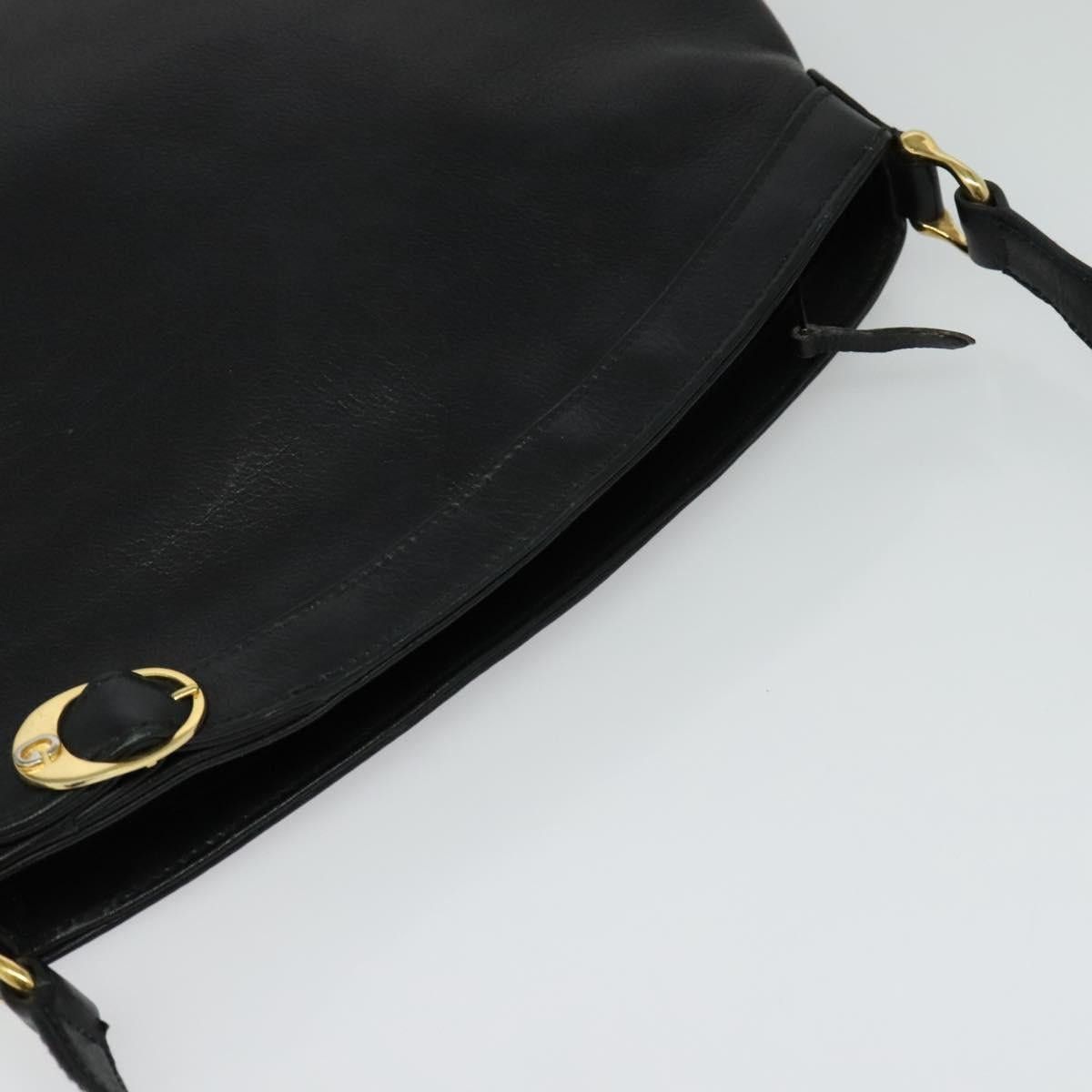 Gucci GUCCI Shoulder Bag Leather Black Gold Size ONE SIZE - 6 Thumbnail