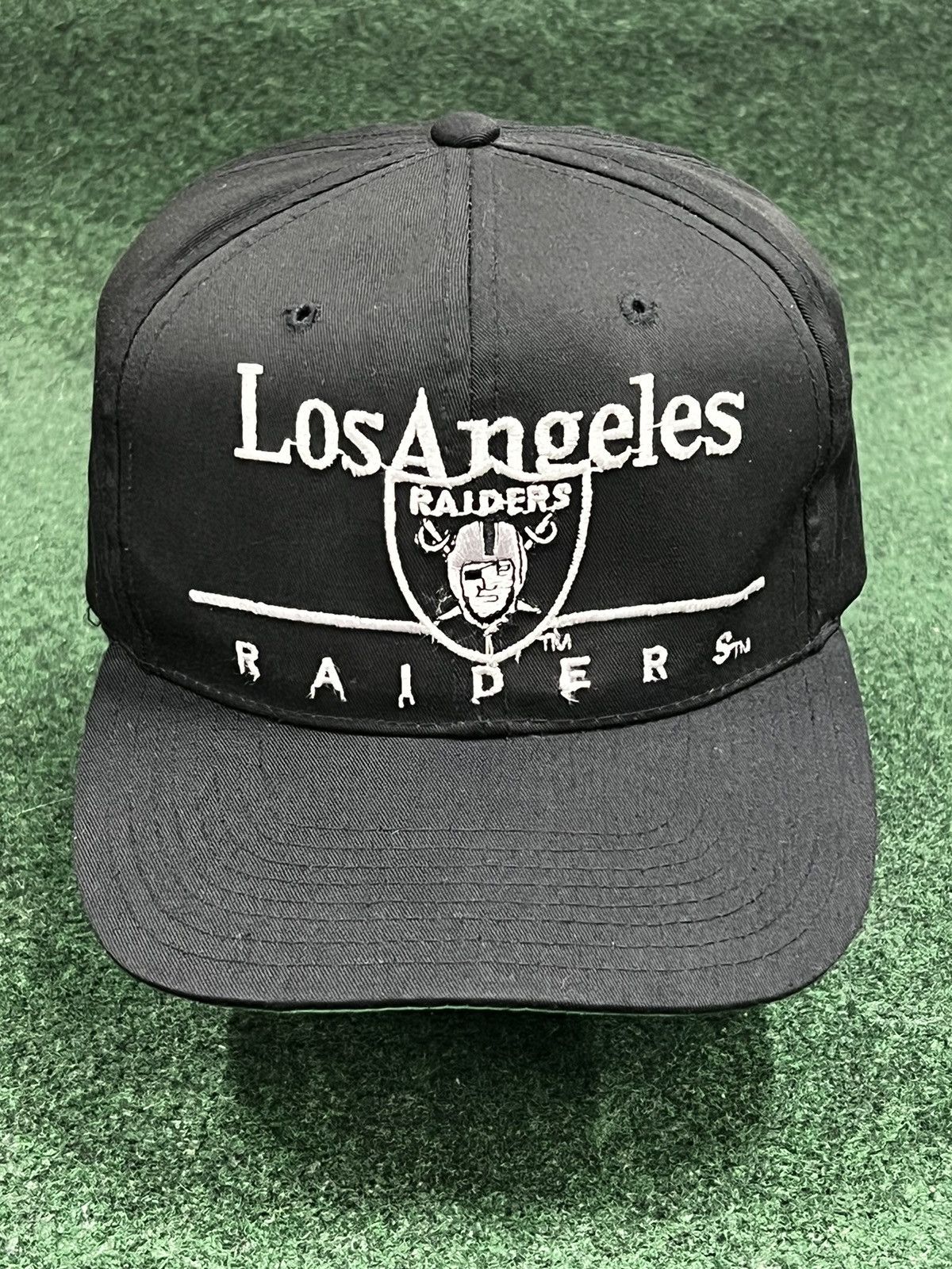 Vintage 90s Los Angeles Raiders Snapback Hat 